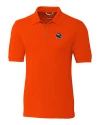 Denver Broncos NFL Helmet Cutter & Buck Advantage Eco Tri-Blend Pique Mens Big and Tall Polo College Orange Mannequin Thumbnail Image