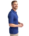 New York Giants NFL Helmet Cutter & Buck Advantage Eco Tri-Blend Pique Mens Big and Tall Polo Tour Blue Side Thumbnail Image