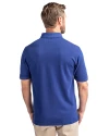 New York Giants NFL Helmet Cutter & Buck Advantage Eco Tri-Blend Pique Mens Big and Tall Polo Tour Blue Back Thumbnail Image