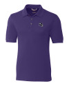 Minnesota Vikings NFL Helmet Cutter & Buck Advantage Eco Tri-Blend Pique Mens Polo College Purple Mannequin Thumbnail Image