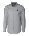 View image 2: Jacksonville Jaguars NFL Helmet Cutter & Buck Easy Care Stretch Oxford Mens Long Sleeve Button Down Shirt Charcoal Mannequin