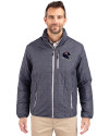 Chicago Bears NFL Helmet Cutter & Buck Rainier PrimaLoft®  Mens Big and Tall Eco Insulated Puffer Jacket Anthracite Melange Front Thumbnail Image
