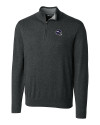 Minnesota Vikings NFL Helmet Cutter & Buck Lakemont Tri-Blend Mens Quarter Zip Pullover Sweater Charcoal Heather Mannequin Thumbnail Image