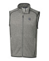 View image 7: New England Patriots NFL Helmet Cutter & Buck Mainsail Sweater-Knit Mens Big & Tall Full Zip Vest Polished Heather Mannequin