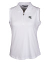Las Vegas Raiders NFL Helmet Cutter & Buck Forge Stretch Womens Sleeveless Polo White Mannequin Thumbnail Image