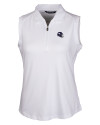 Minnesota Vikings NFL Helmet Cutter & Buck Forge Stretch Womens Sleeveless Polo White Mannequin Thumbnail Image