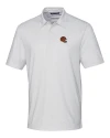 Cincinnati Bengals NFL Helmet Cutter & Buck Pike Double Dot Print Stretch Mens Polo White Mannequin Thumbnail Image