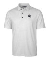 Denver Broncos NFL Helmet Cutter & Buck Pike Double Dot Print Stretch Mens Polo Charcoal Mannequin Thumbnail Image