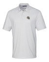 New Orleans Saints NFL Helmet Cutter & Buck Pike Double Dot Print Stretch Mens Polo White Mannequin Thumbnail Image