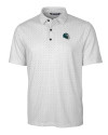 Philadelphia Eagles NFL Helmet Cutter & Buck Pike Double Dot Print Stretch Mens Polo Charcoal Mannequin Thumbnail Image