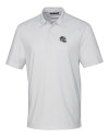 Carolina Panthers NFL Helmet Cutter & Buck Pike Double Dot Print Stretch Mens Polo White Mannequin Thumbnail Image