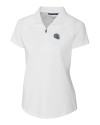 Detroit Lions NFL Helmet Cutter & Buck Forge Stretch Womens Short Sleeve Polo White Mannequin Thumbnail Image