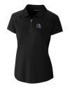 Philadelphia Eagles NFL Helmet Cutter & Buck Forge Stretch Womens Short Sleeve Polo Black Mannequin Thumbnail Image