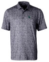 Philadelphia Eagles NFL Helmet Cutter & Buck Pike Constellation Print Stretch Mens Polo Black Mannequin Thumbnail Image