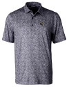 Baltimore Ravens NFL Helmet Cutter & Buck Pike Constellation Print Stretch Mens Polo Black Mannequin Thumbnail Image