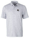 Baltimore Ravens NFL Helmet Cutter & Buck Pike Constellation Print Stretch Mens Polo Polished Medium Gray Mannequin Thumbnail Image
