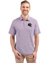 Baltimore Ravens NFL Helmet Cutter & Buck Virtue Eco Pique Botanical Print Recycled Mens Polo College Purple Front Thumbnail Image