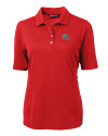 New England Patriots NFL Helmet Cutter & Buck Virtue Eco Pique Recycled Womens Polo Red Mannequin Thumbnail Image