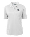 New England Patriots NFL Helmet Cutter & Buck Virtue Eco Pique Recycled Womens Polo White Mannequin Thumbnail Image