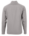 New England Patriots NFL Helmet Cutter & Buck Adapt Eco Knit Hybrid Recycled Mens Big & Tall Full Zip Jacket Polished Medium Gray Mannequin Back Thumbnail Image