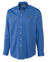 Florida Gators Cutter & Buck Epic Easy Care Nailshead Mens Big and Tall Long Sleeve Dress Shirt French Blue Mannequin Thumbnail Image