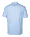 Florida Gators Vintage Cutter & Buck Pike Double Dot Print Stretch Mens Big and Tall Polo Tour Blue Mannequin Back Thumbnail Image