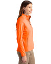 Florida Gators Cutter & Buck Adapt Eco Knit Heather Recycled Womens Full Zip College Orange Heather Side Thumbnail Image