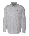 Florida Gators Vintage Cutter & Buck Stretch Oxford Stripe Mens Long Sleeve Dress Shirt Charcoal Mannequin Thumbnail Image