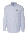 Florida Gators Vintage Cutter & Buck Stretch Oxford Stripe Mens Long Sleeve Dress Shirt French Blue Mannequin Thumbnail Image