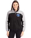 Air Force Falcons College Vault Cutter & Buck Charter Eco Recycled Womens Anorak Jacket Black/Polished Front Thumbnail Image