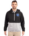 Air Force Falcons College Vault Cutter & Buck Charter Eco Recycled Mens Anorak Jacket Black/Polished Front Thumbnail Image