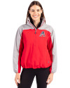 Arizona Diamondbacks Stars & Stripes Cutter & Buck Charter Eco Recycled Womens Anorak Jacket Red/Polished Front Thumbnail Image