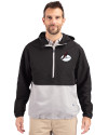 Arizona Cardinals Historic Cutter & Buck Charter Eco Recycled Mens Anorak Jacket Black/Polished Front Thumbnail Image