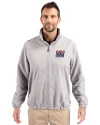 New York Giants Historic Cutter & Buck Charter Eco Knit Recycled Big & Tall Full-Zip Jacket Polished Medium Gray Front Thumbnail Image