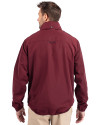 Arizona Cardinals Historic Cutter & Buck Charter Eco Recycled Mens Full-Zip Jacket Bordeaux Back Thumbnail Image