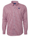 Washington Commanders Americana Cutter & Buck Versatech Multi Check Stretch Mens Long Sleeve Dress Shirt Red Mannequin Thumbnail Image