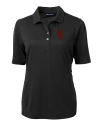 USC Trojans Cutter & Buck Virtue Eco Pique Recycled Womens Polo Black Mannequin Thumbnail Image