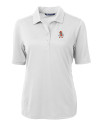 Oklahoma State Cowboys Wrestling Pete Cutter & Buck Virtue Eco Pique Recycled Womens Polo White Mannequin Thumbnail Image
