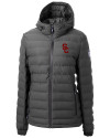 USC Trojans Cutter & Buck Mission Ridge Repreve® Eco Insulated Womens Puffer Jacket Elemental Grey Mannequin Thumbnail Image