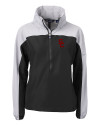USC Trojans Cutter & Buck Charter Eco Recycled Womens Anorak Jacket Black/Polished Mannequin Thumbnail Image