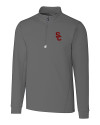 USC Trojans Cutter & Buck Traverse Stretch Eco Quarter Zip Mens Pullover Elemental Grey Mannequin Thumbnail Image