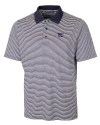 Washington Commanders Americana Cutter & Buck Forge Tonal Stripe Stretch Mens Big and Tall Polo Liberty Navy Mannequin Thumbnail Image