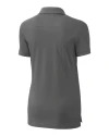 USC Trojans Cutter & Buck Advantage Eco Tri-Blend Pique Womens Polo Elemental Grey Mannequin Back Thumbnail Image