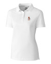 Oklahoma State Cowboys Wrestling Pete Cutter & Buck Advantage Eco Tri-Blend Pique Womens Polo White Mannequin Thumbnail Image