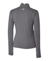USC Trojans Cutter & Buck Traverse Stretch Eco Quarter Zip Womens Pullover Elemental Grey Mannequin Back Thumbnail Image