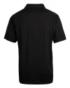 USC Trojans Cutter & Buck Prospect Eco Textured Stretch Recycled Mens Short Sleeve Polo Black Mannequin Back Thumbnail Image