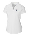 Washington Commanders Americana Cutter & Buck Forge Stretch Womens Short Sleeve Polo White Mannequin Thumbnail Image