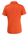 Oklahoma State Cowboys Wrestling Pete Cutter & Buck Prospect Eco Textured Stretch Recycled Womens Short Sleeve Polo College Orange Mannequin Back Thumbnail Image