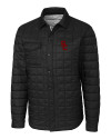 USC Trojans Cutter & Buck Rainier PrimaLoft® Mens Big and Tall Eco Insulated Quilted Shirt Jacket Black Mannequin Thumbnail Image