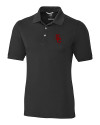 USC Trojans Cutter & Buck Advantage Eco Tri-Blend Pique Mens Polo Black Mannequin Thumbnail Image